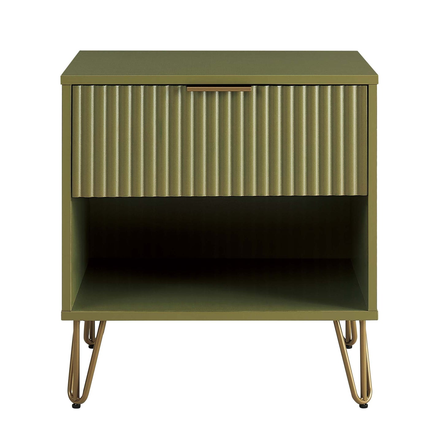 Nightstand in Olive Green