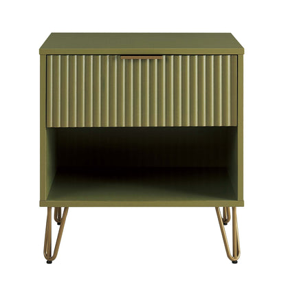 Nightstand in Olive Green