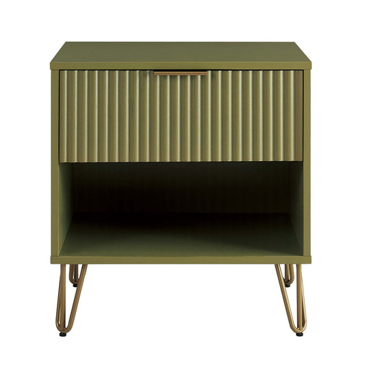 Nightstand in Olive Green