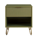 Nightstand in Olive Green