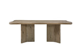 English Knotty Oak Double Pedestal Table