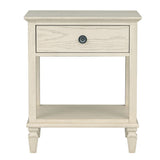 Victoria Bedside Table Antique Cream MDF Wood Veneer 24x19x28.5