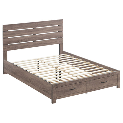 Sherwood Barrel Oak 5-Piece Queen Bedroom Set with Platform Bed, Warm Oak Finish, Engineered Wood, 63 x 85.75 x 48.5 Inches