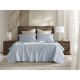 4 Pieces King Sateen Sheet Set,Blue