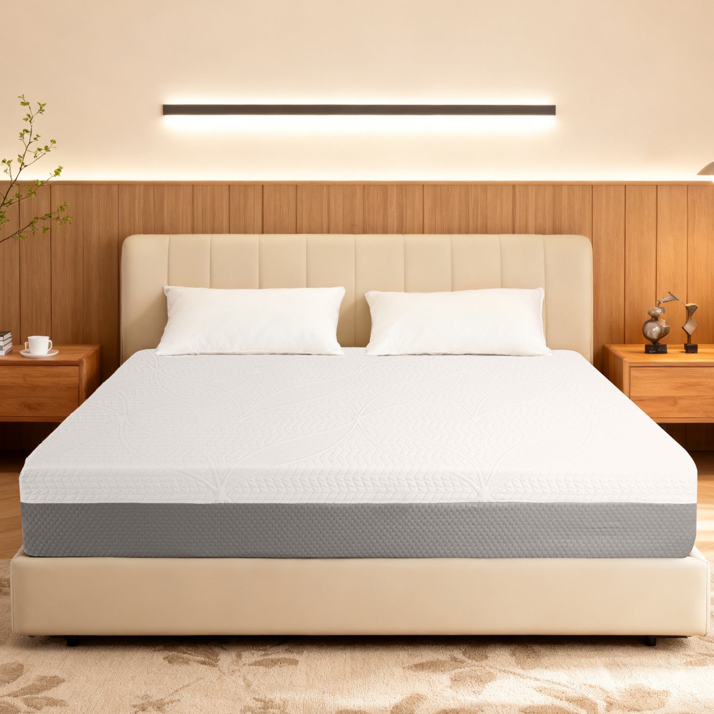 12-Inch Premium KING Mattress - Premium 4-Layer Foam Sofa & Mattress - Japanese Design & Manufacturing, Ultra-Breathable, Eco-Friendly, Antimicrobial, Ergonomic Zoned Support, CertiPUR-US & OEKO-TEX