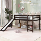 Loft Bed with Slide, Multifunctional Design, Twin (Espresso)(OLD SKU: WF292715AAP)
