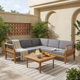 ASTON 4-PIECE SOFA SET, DARK GRAY
