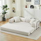 Folding Sofa Bed, Convertible Couch Bed with 2 Pillows, Fold Out Couch, Foam Spring Floor Mattress,