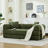 Luxury Sofa Bed Convertible to Folding Couch Corduroy Vacuum Compressed Sofa for Small Apartments and Homes