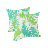 (same as W419P288600)2 Pack Outdoor Throw Pillows, Waterproof & Fade-Resistant Patio Cushions for Garden, Porch, Poolside Furniture - Soft & Comfortable Decorative Pillow Covers (18x18 Inch, green )