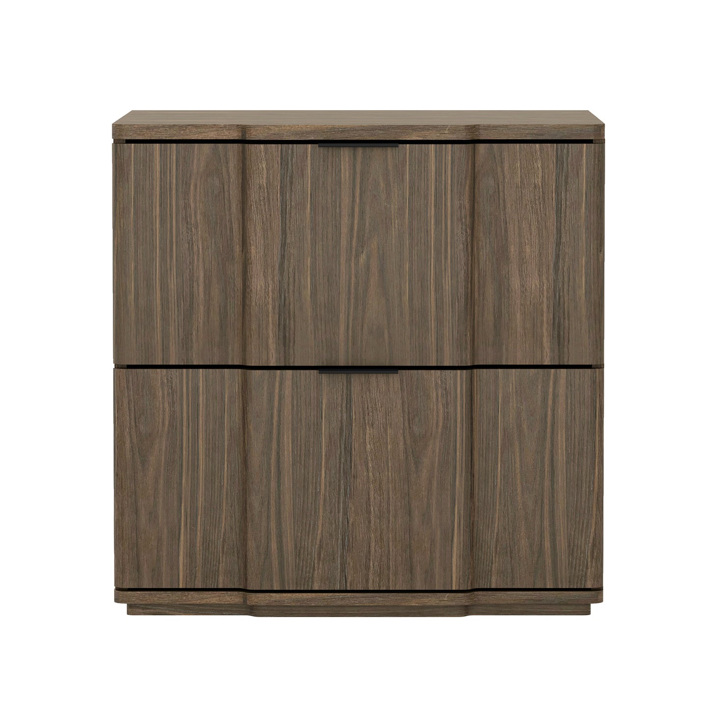 Nightstand in Walnut and Black