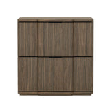 Nightstand in Walnut and Black