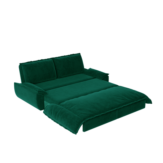 73.2' Queen Pull Out Sofa Bed,3-in-1 Convertible Sleeper Sofa,Multi-Functional Velvet Loveseat Bed
