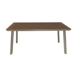 Outdoor Dining Table with Eucalyptus Wood-topped