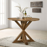 Windvale Cross-Buck Base Counter Height Dining Table
