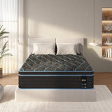 Queen Size Mattress,10 Inch Hybrid Mattress, Individually Pocketed Innerspring, Medium Firm