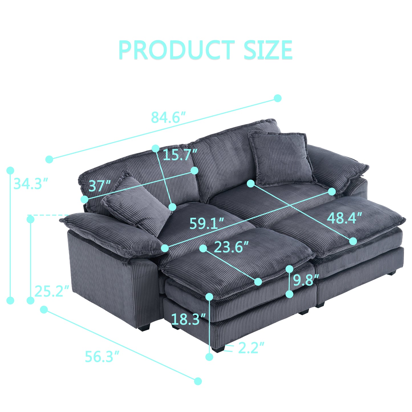 modular combination sofa,Comfortable Cloud Sofa,Modern style sofa