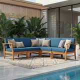 PERLA 5-PCS SOFA SET, BLUE
