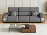 3-Seater Power Reclining Sofa with Remote Control, Bluetooth Speakers & Wireless Charging, Electric Reclining Sectional Couch with 2 Storage Boxes