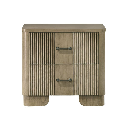 Lakkari Antique Oak Nightstand